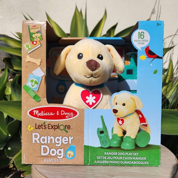 Melissa & Doug Let's Explore Ranger Rescue Dog Pretend Play Set Gear Puppy Campi - Picture 1 of 16